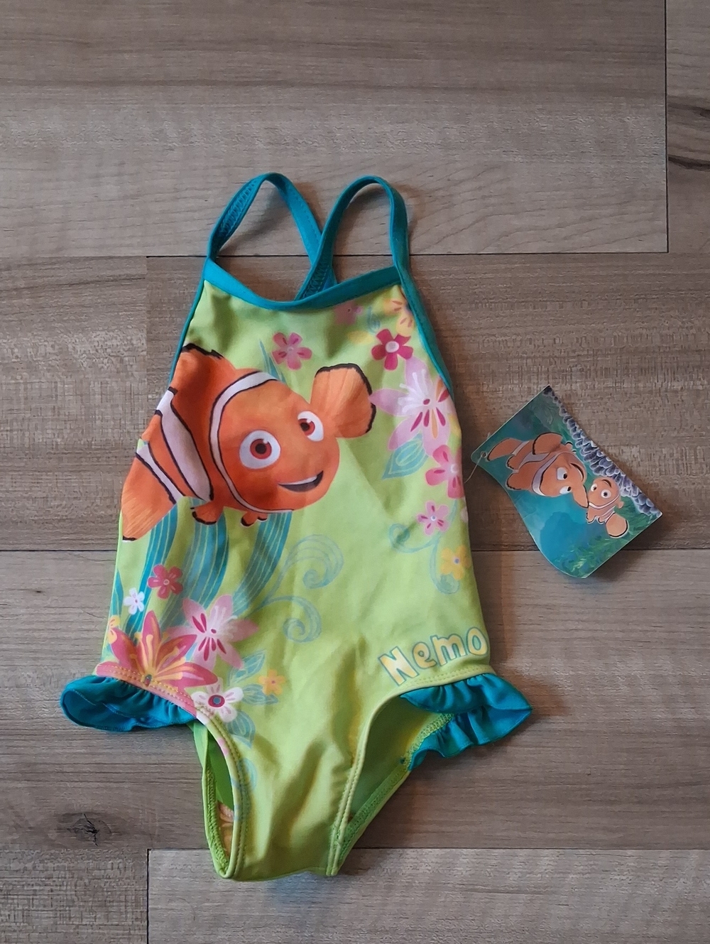 Disney Nemo Vintage NWT Girls' One-Piece Swimsuit size 12 Months (M)